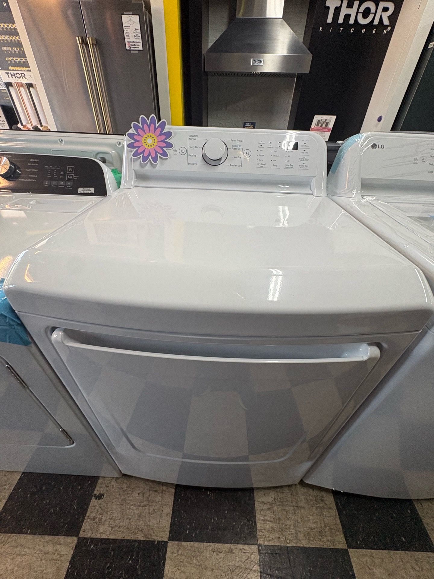 LG Dryer In White