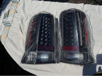 02-06 Cadillac Escalade Black LED Tail Lights