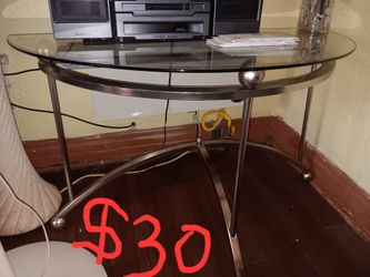 Glass Metal Table 