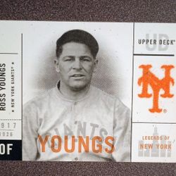 2001 Upper Deck Ross Youngs New York Giants #31 Baseball Card Vintage Collectible MLB Sports