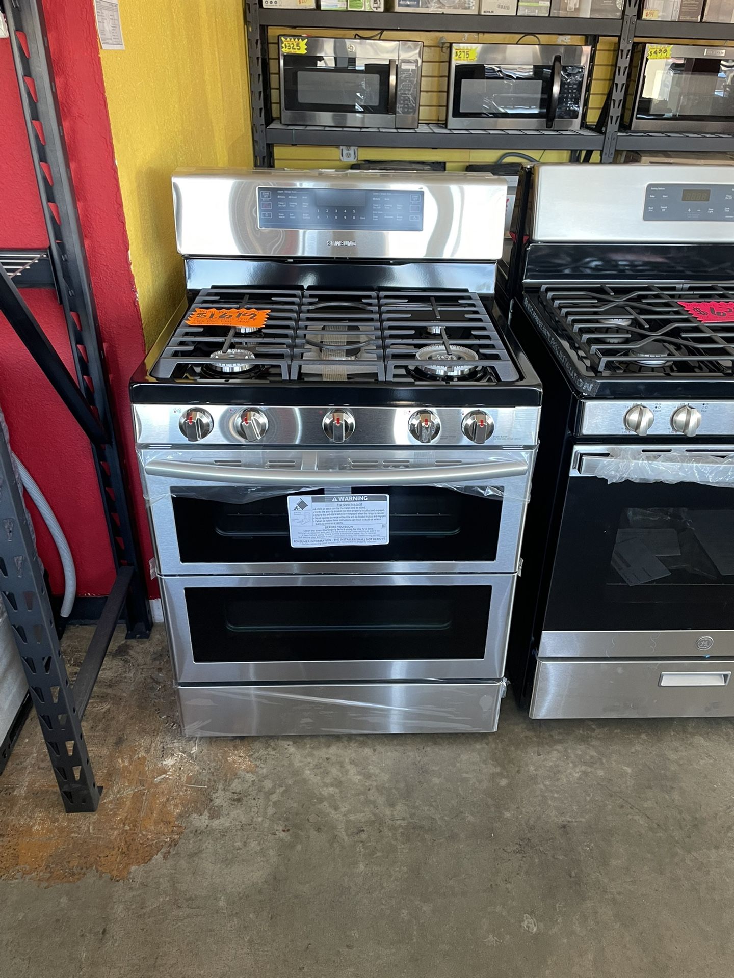 New Samsung Flex Duo 5 Burner Gas Stove With Dual Door 30” Wide