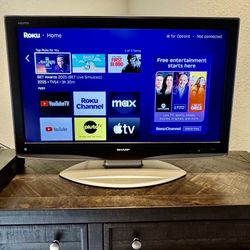 Sharp AQUOS LC-C3742U 37" LCD HDTV ++ Free Roku!!