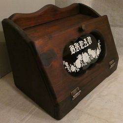Vintage Wooden Bread Box