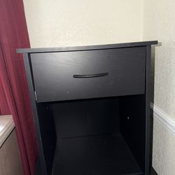 Black Single Nightstand