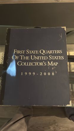 (2) First State Quaters of The United States Collectors Map