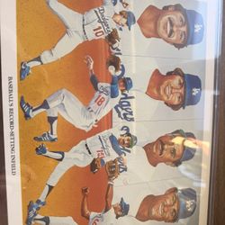 Baseballs Record Setting Infield Dodgers Poster 