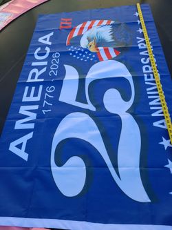 BRAND NEW 250 ANNIVERSARY AMERICAN FLAG..AS IN PICTURES..