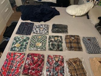 13 New Medium Men dressy Shirts