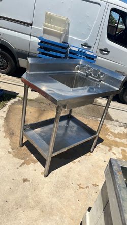 Sink- corner stainless