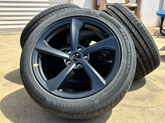 FREE INSTALL 2026 Tesla Model Y Juniper Wheels Rims Crossflow 19X9.5 Continental 255/45R19