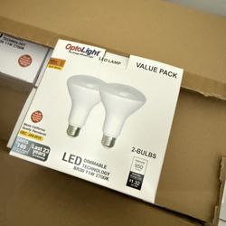 NEW OptoLight BR30 LED Bulbs 11W 2700K Soft White Dimmable – Bulk Available