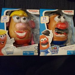 Playskool Friends DISCONTINUED Mr. & Mrs. Potato Head Complete Set