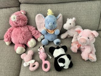 Baby Infant Toddler Girl Stuffed Animals Rattles Baby Shower
