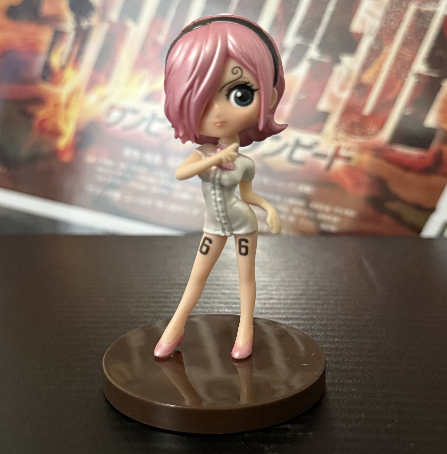 One Piece Q posket petit Vinsmoke Reiju Anime Figure 2018 Japan 2.5 Inch No Box