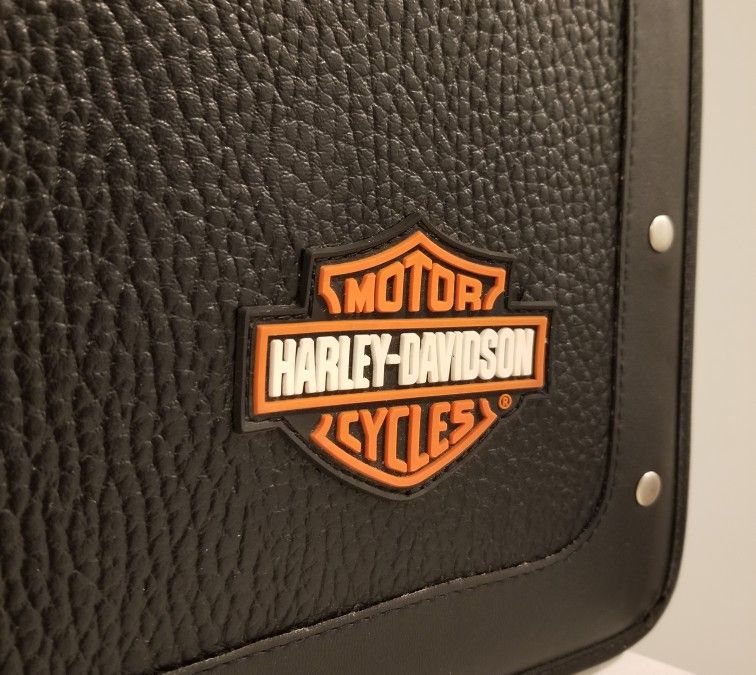Vintage Harley Davidson Gear Mead Black Zippered Binder