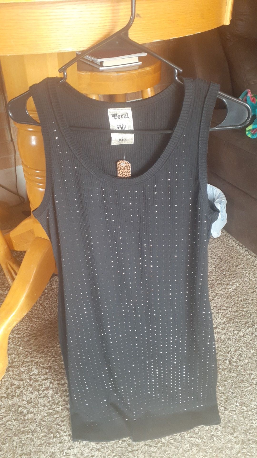 Nwt Junior Size VOCAL Black Studded Dress Size XL