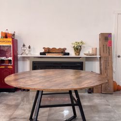 Round Wooden Dining Table 47” – Brand New, Assembled/ Delivery Available