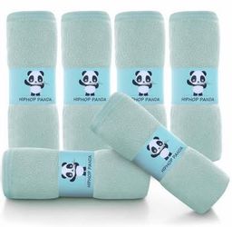 HIPHOP PANDA Baby Washcloths, Rayon Made From Bamboo - 5 Pack