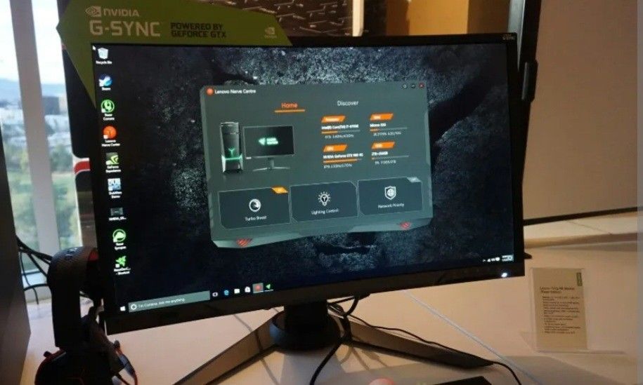 USED Lenovo Y27g Monitor 1080p 27" Curved 144hz