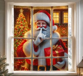 🎄 Christmas Window Cover / Window Banner – Santa Design 🎄