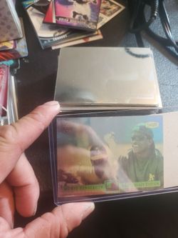 50 hologram baseball  cards players like ken giffey jr and ricky Henderson too name  a few