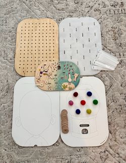 FLISAT sensory bin inserts with accessories