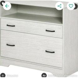 
🐟🐟🐟P326#11 $80 Vinsetto Lateral File
Cabinet with Shelf, Office Storage Cabinet
with 2 Drawers, Fits Letter Sized Papers
Gray🐟🐟