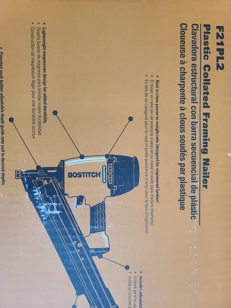 BOSTITCH 21 Degree Framing Gun P21PL2