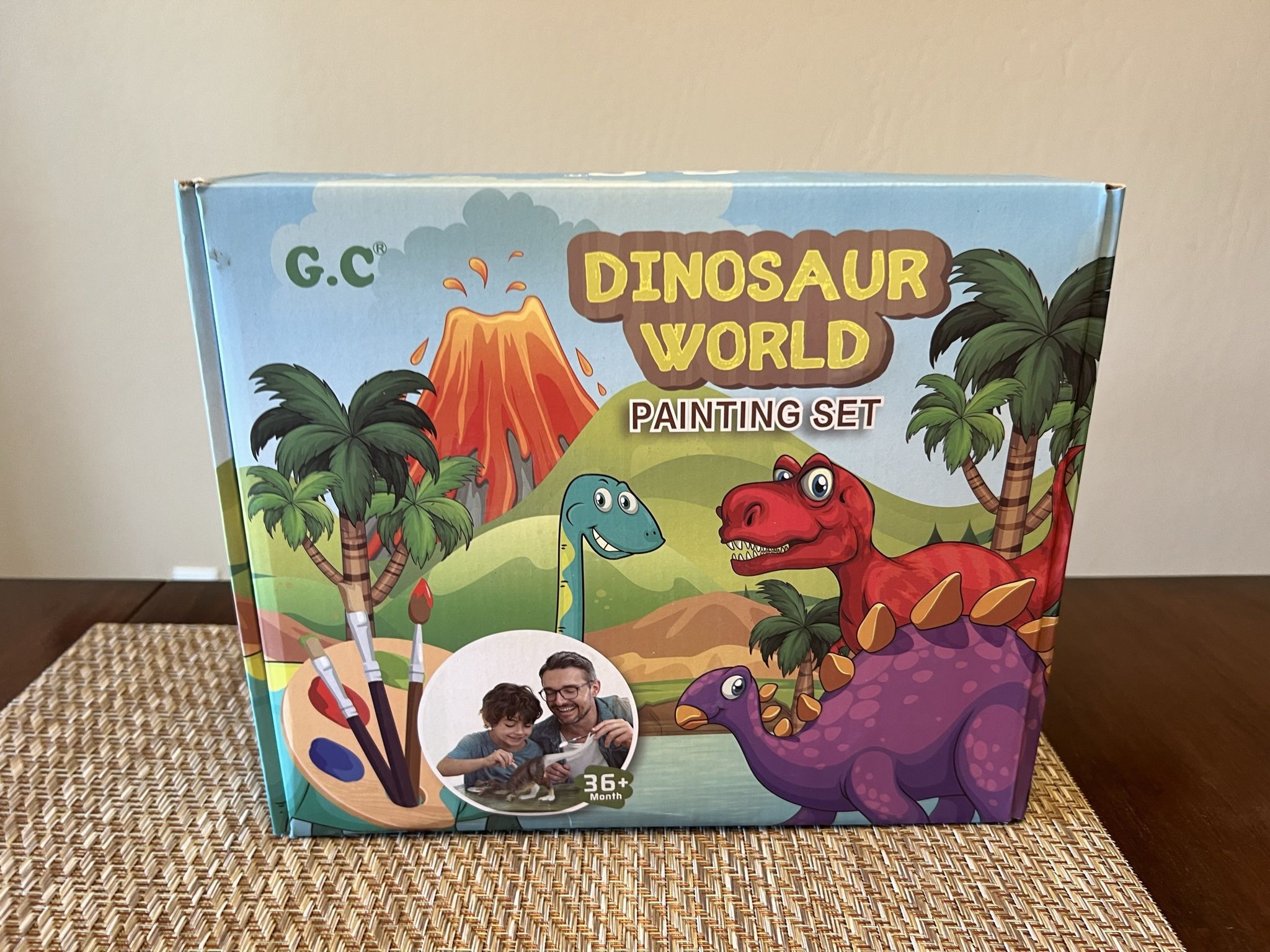 Kids Arts And Crafts Dinosaur Painting Kit