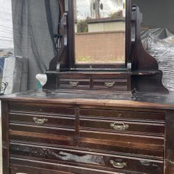 Antique Dressers W/mirrors