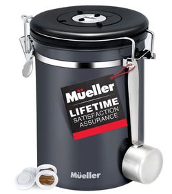 Mueller Airtight Coffee Canister with Scoop