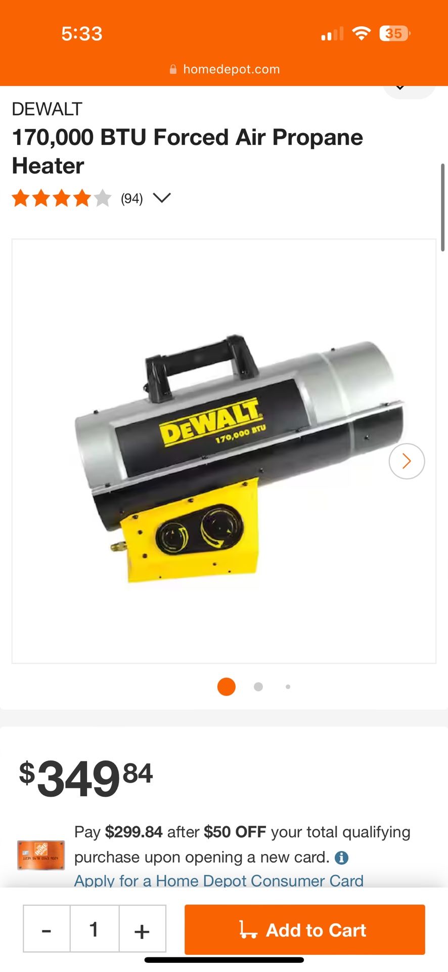 Propane heater