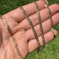 5mm 24” Vermeil Curb Chain 