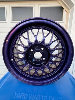 BBS Mesh Wheel Purple Chameleon Finish