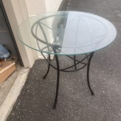 Sectional Sofa And Glass Table