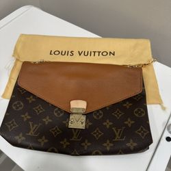 Louis Vuitton Pallas Chain Shoulder Bag Monogram Canvas and Calfskin