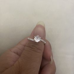 Real 925 Sterling Silver Wedding Ring Size 7