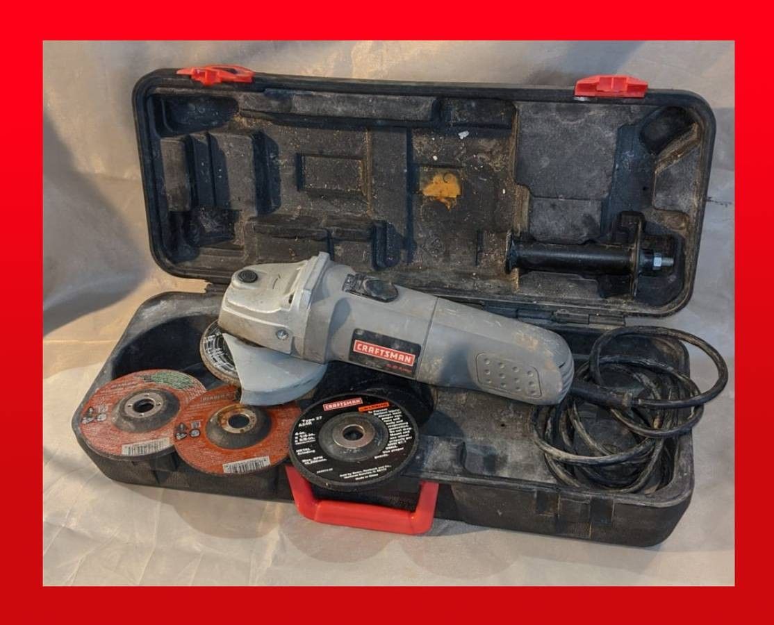 4" angle grinder, 6amp Craftsman