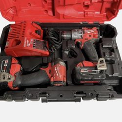 Milwaukee 3697-22 M18 FUEL 18V Cordless 2-Tool Combo Kit w/ 5.0AH Batteries