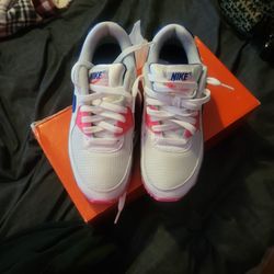 Air Max 90s Pink Purple And White Size 7