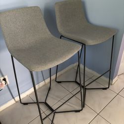 Steelcase Fabric Gray Stools