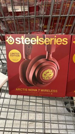 SteelSeries Arctis Nova 7 Wireless Multi-Platform Gaming Headset – Dragon Edition – Two Speaker Plate Sets — Dual Wireless 2.4GHz & Bluetooth – 38 HR 
