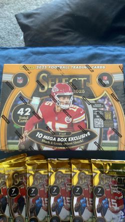 2025 Football Trading Cards Mega Box or Singles