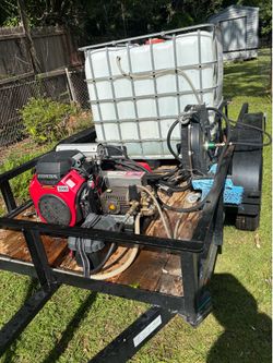 Pressure washer and trailer