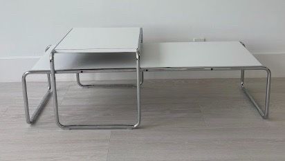 Authentic Knoll Laccio Coffee Table + Side Table