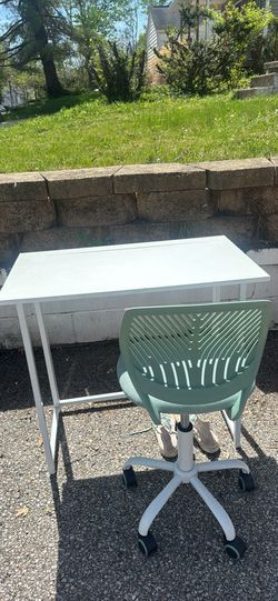 Desk and chair