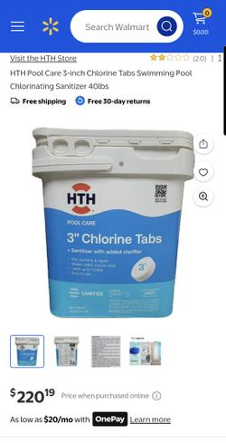 HTH Swimming Pool Chlorine Bucket 3-in Tablets Chlorine