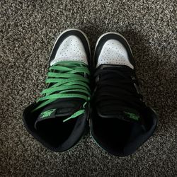 Green And Black Air Jordan’s 1s