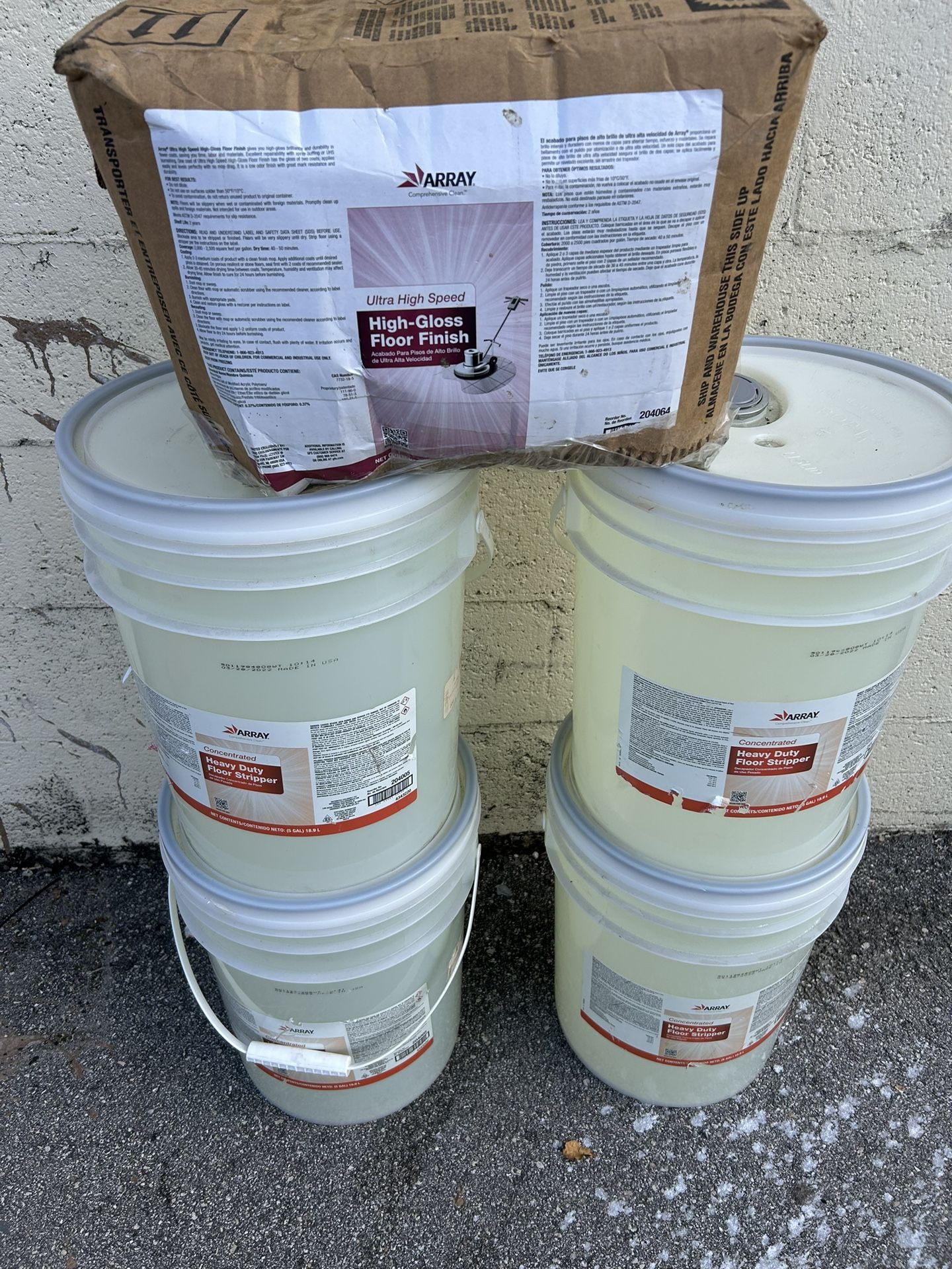 Floor Stripper And Wax