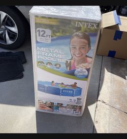 12x30 Metal Pool Frame With Filter Pump Pool Summer Kids Fun